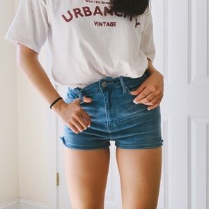 Urban outfitters high waisted jean shorts